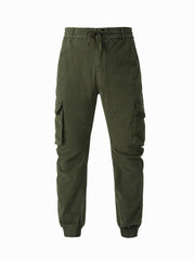 Cotton Classic Flap Pockets Cargo Pants Men's Casual Techwear