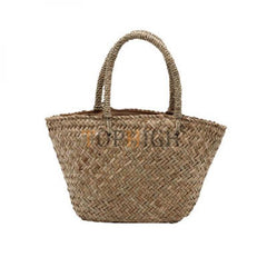 Women's Straw Hand Bag Large Shoulder Tote Bag Bucket Summer Bags Tassel