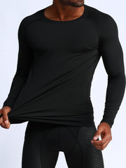 Winter Fleece Basketball Training T Shirt with Compression Sports Tights