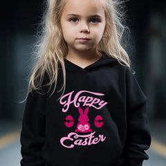 Rabbit Pattern Hooded Sweatshirt Girls Hoodies & Sweatpants