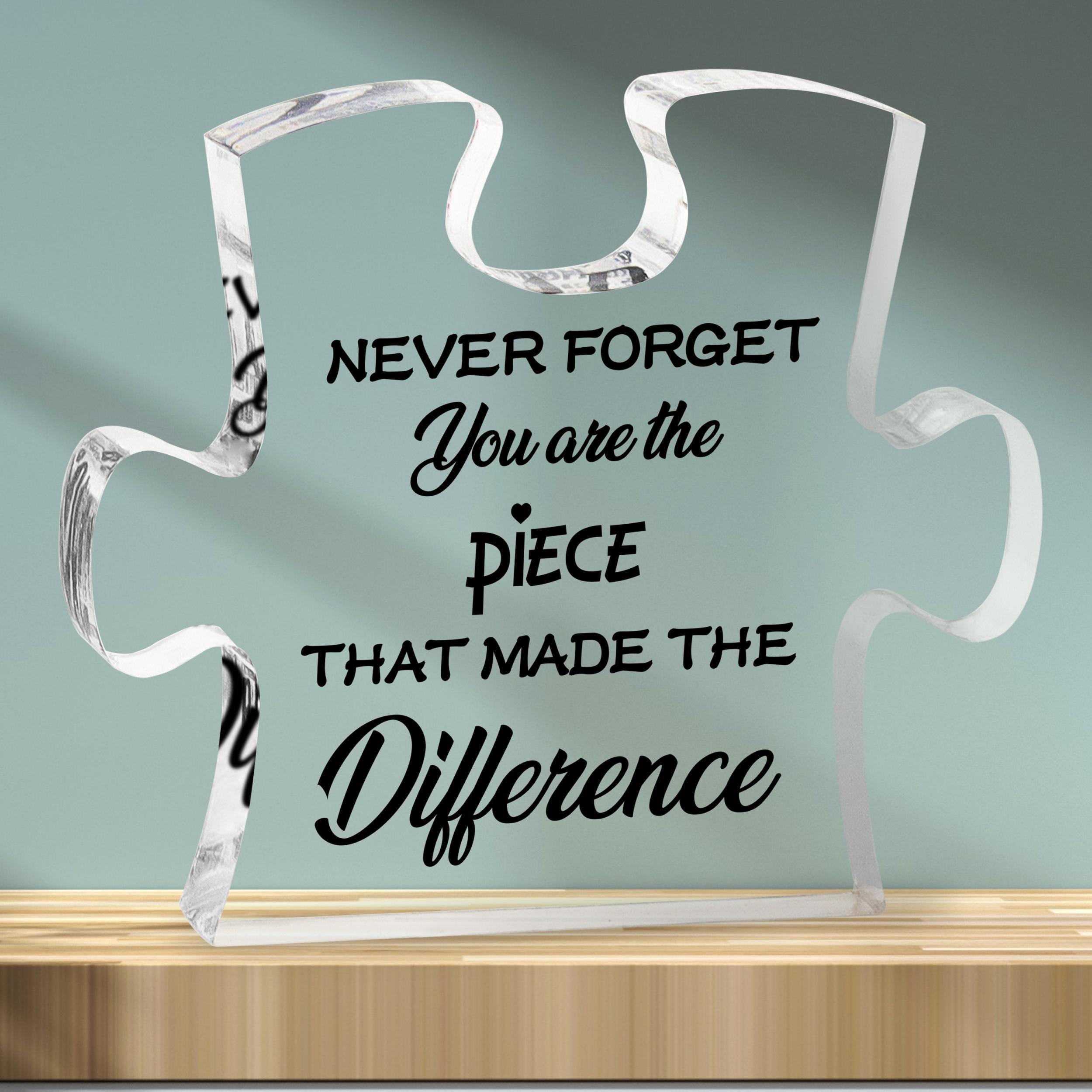 Thank You Retirement Puzzle Acrylic Coworker Leaving Gift