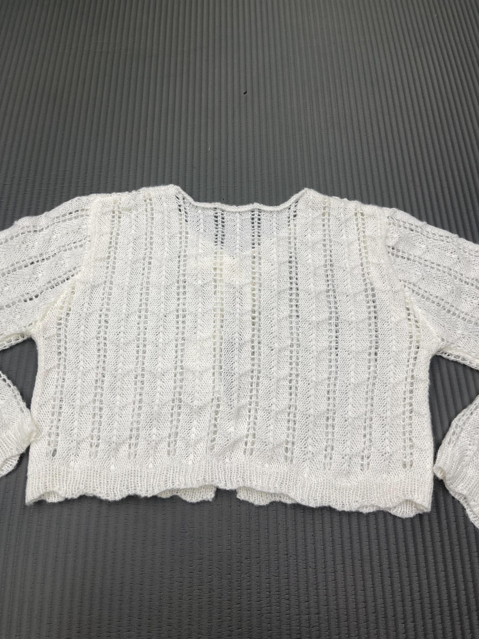Tie Front Knit Cardigan V Neck Sweater Women's Clothing
