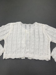 Tie Front Knit Cardigan V Neck Sweater Women's Clothing