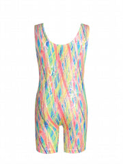 Girls Sleeveless Athletic Jumpsuit Gymnastics Practice Performance Leotards