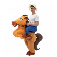 Inflatable Riding Big Tail Horse Costume Adult Height 150