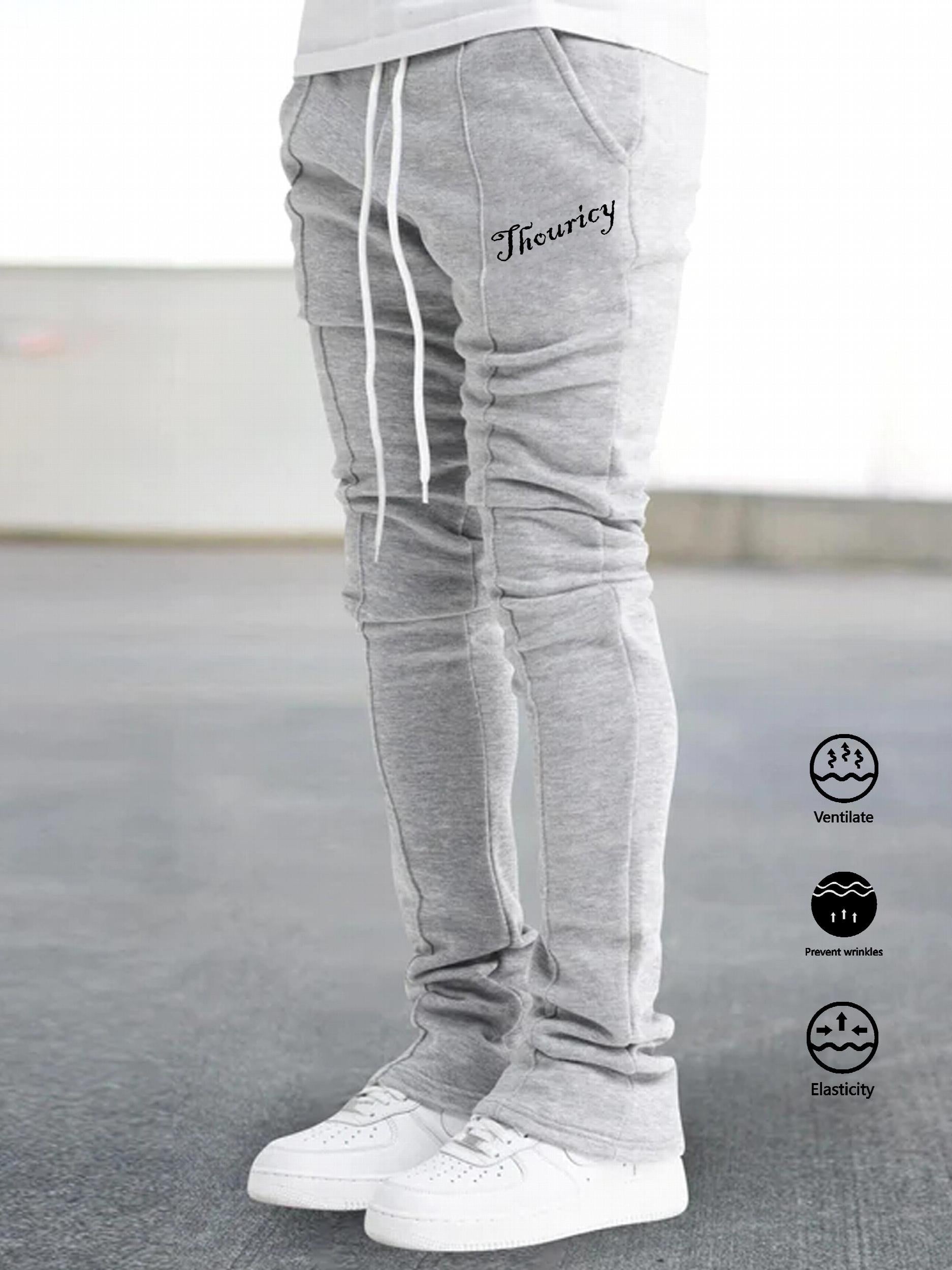 Comfy Bell Bottomed Pants Men's Casual Stretch Hip Hop Joggers