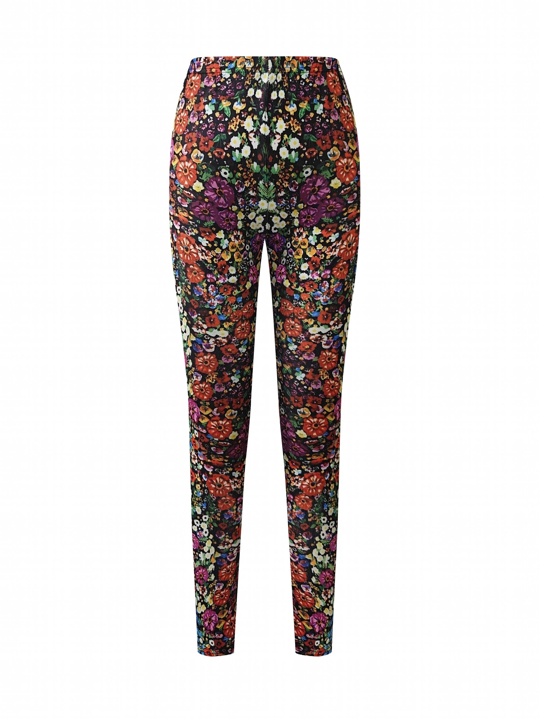 Floral Yoga Workout Pants High Stretch Leggings Women's Activewear