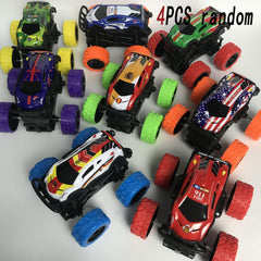 4pcs Alloy Off-road Toy Car Friction Drive Trolley Perfect For Christmas Parties
