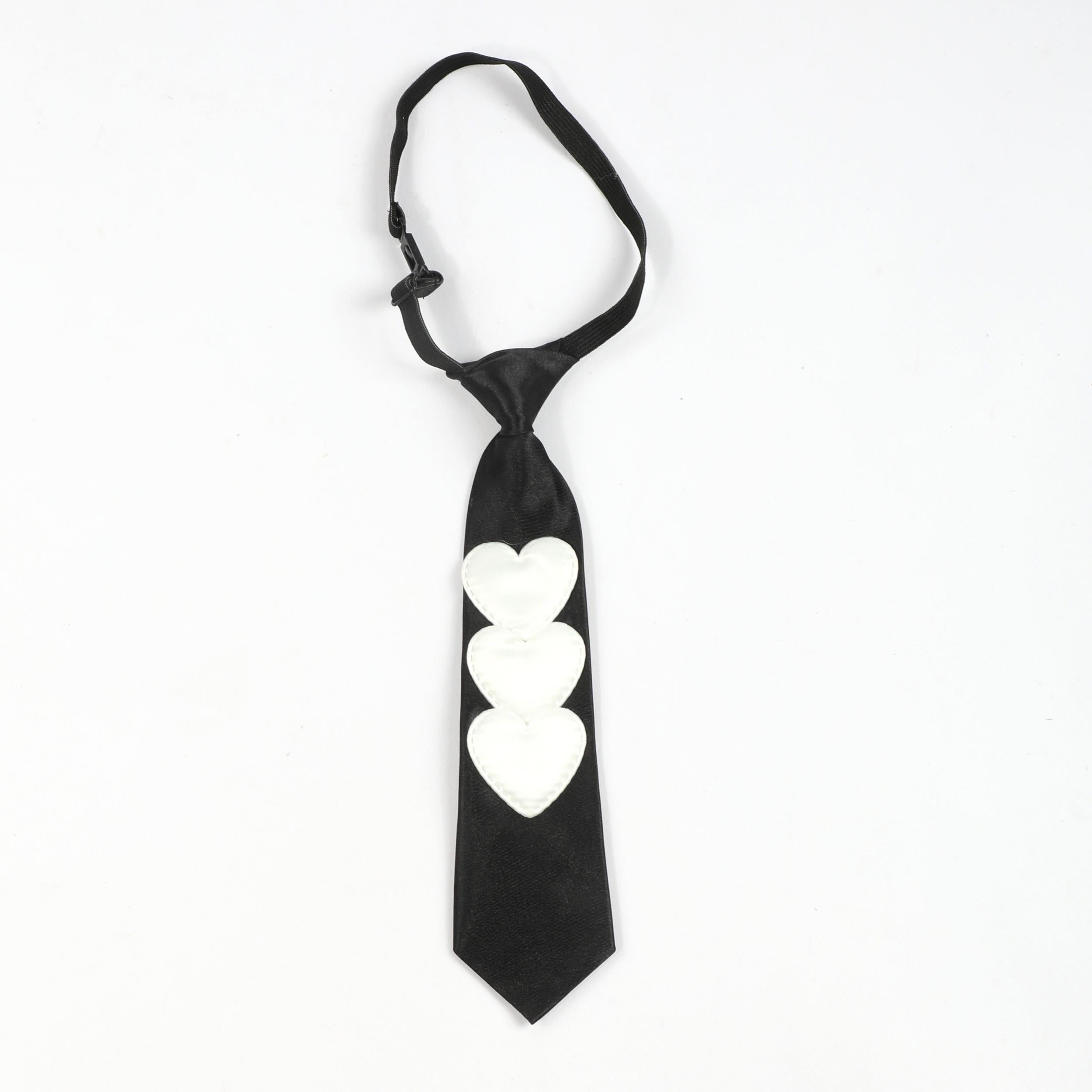 Heart Patch Necktie Casual Tie For Women