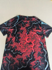 Men's 3D Abstract Graphic Novel T shirt Casual Mid Stretch Pullover Tee