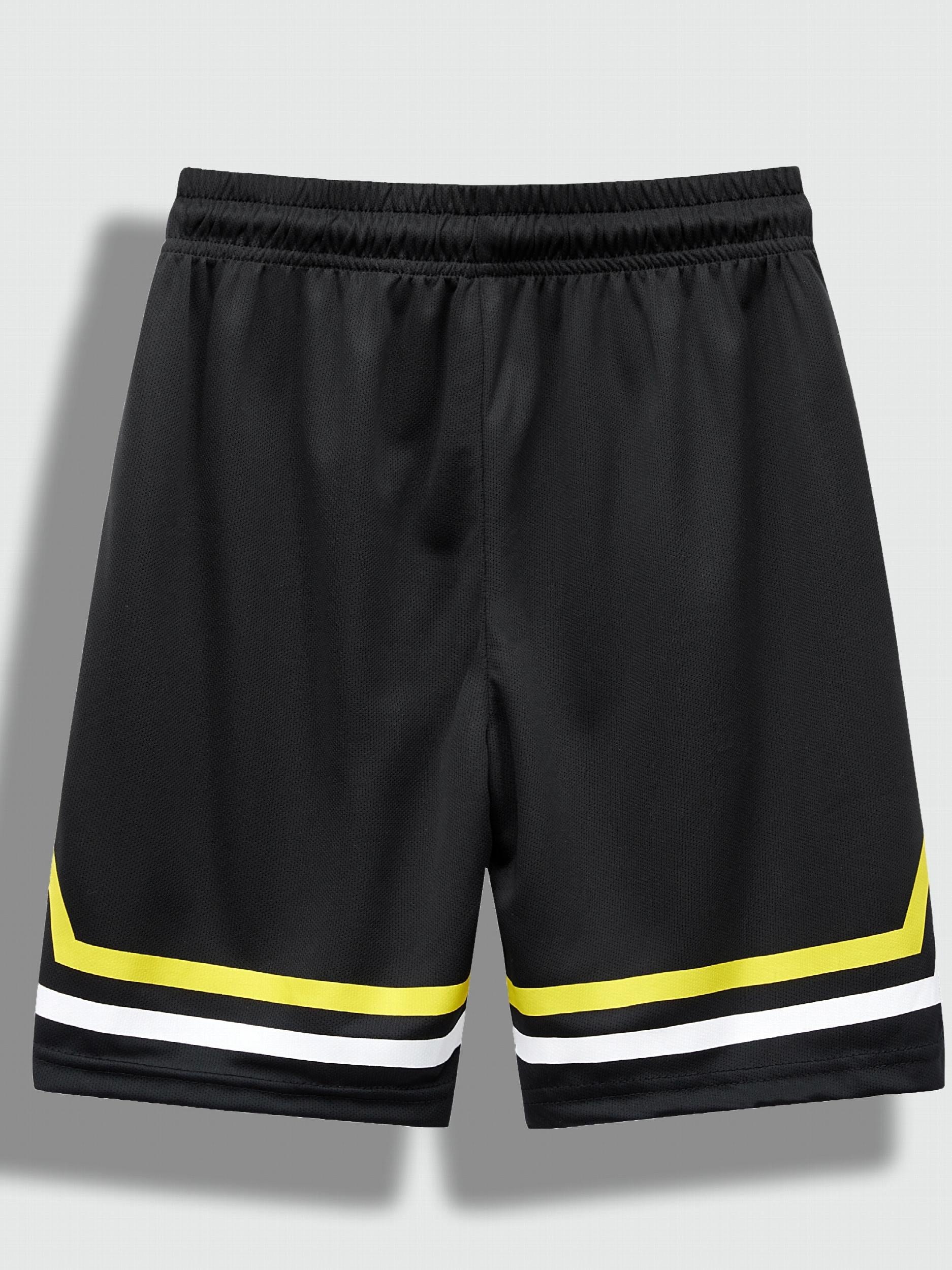Boys Teen Casual Letter Graphic Print Drawstring Shorts