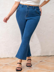 Women's High Rise Stretch Flared Leg Jeans