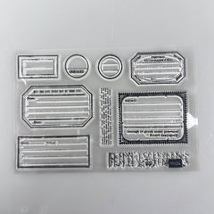 Label Stamps Stencils for DIY Scrapbook Decorative Craft Embossing