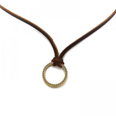 Retro Adjustable Leather Necklace for Sunglasses