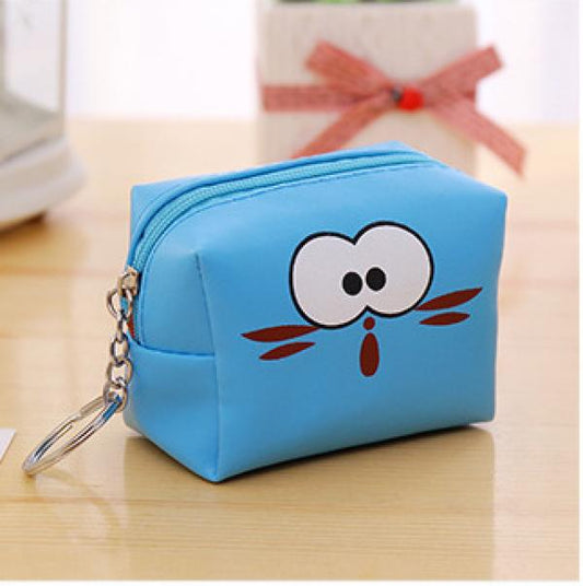 Cute Cartoon Wallet PU Leather Coin Key Bag Female Handbag Zipper Zero Wallets