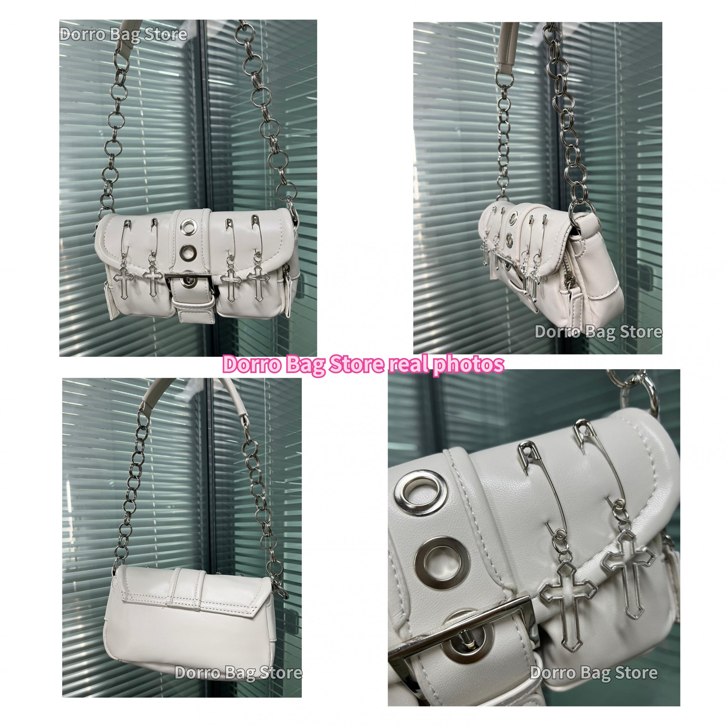 Y2K Girls Small Shoulder Bags Women PU Leather Crossbody Handbags