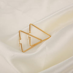 Y2K Style Stainless Steel Geometric Triangle Earrings Set