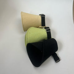 Wide Brim Knitted Visor Hat for Women