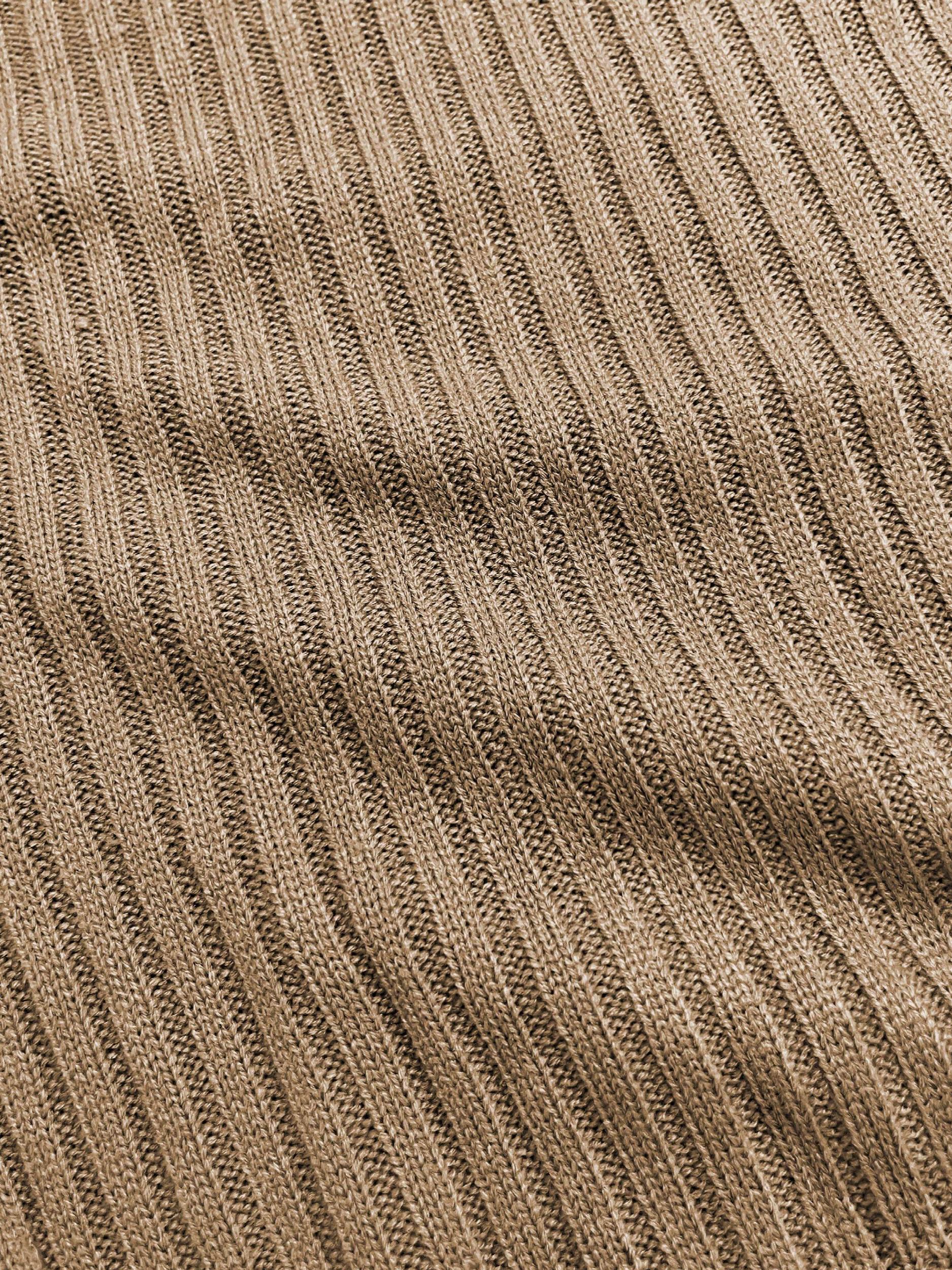 Ribbed Knit Hooded Sweater & Pants Set