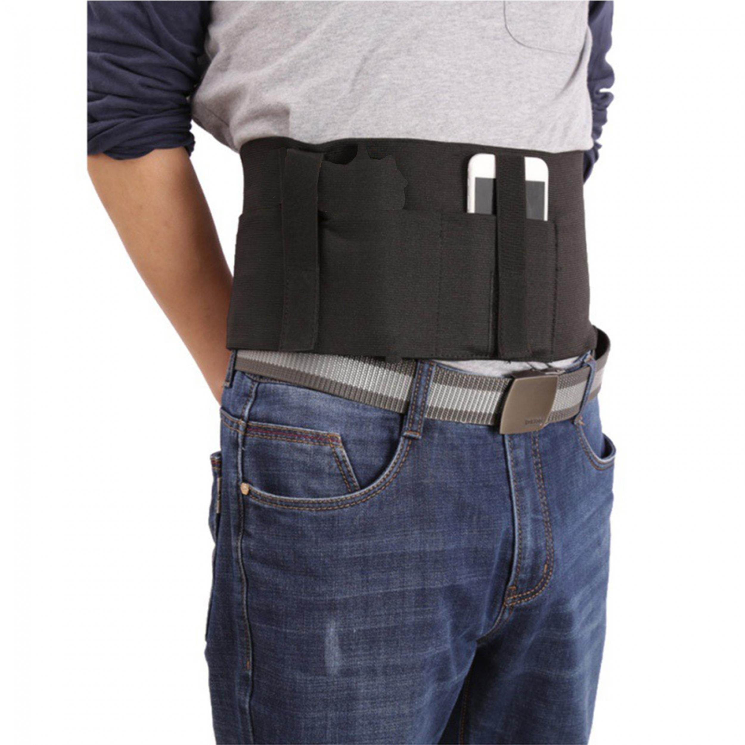 Concealed Belly Band Holster Carry Flexible Waist Belt