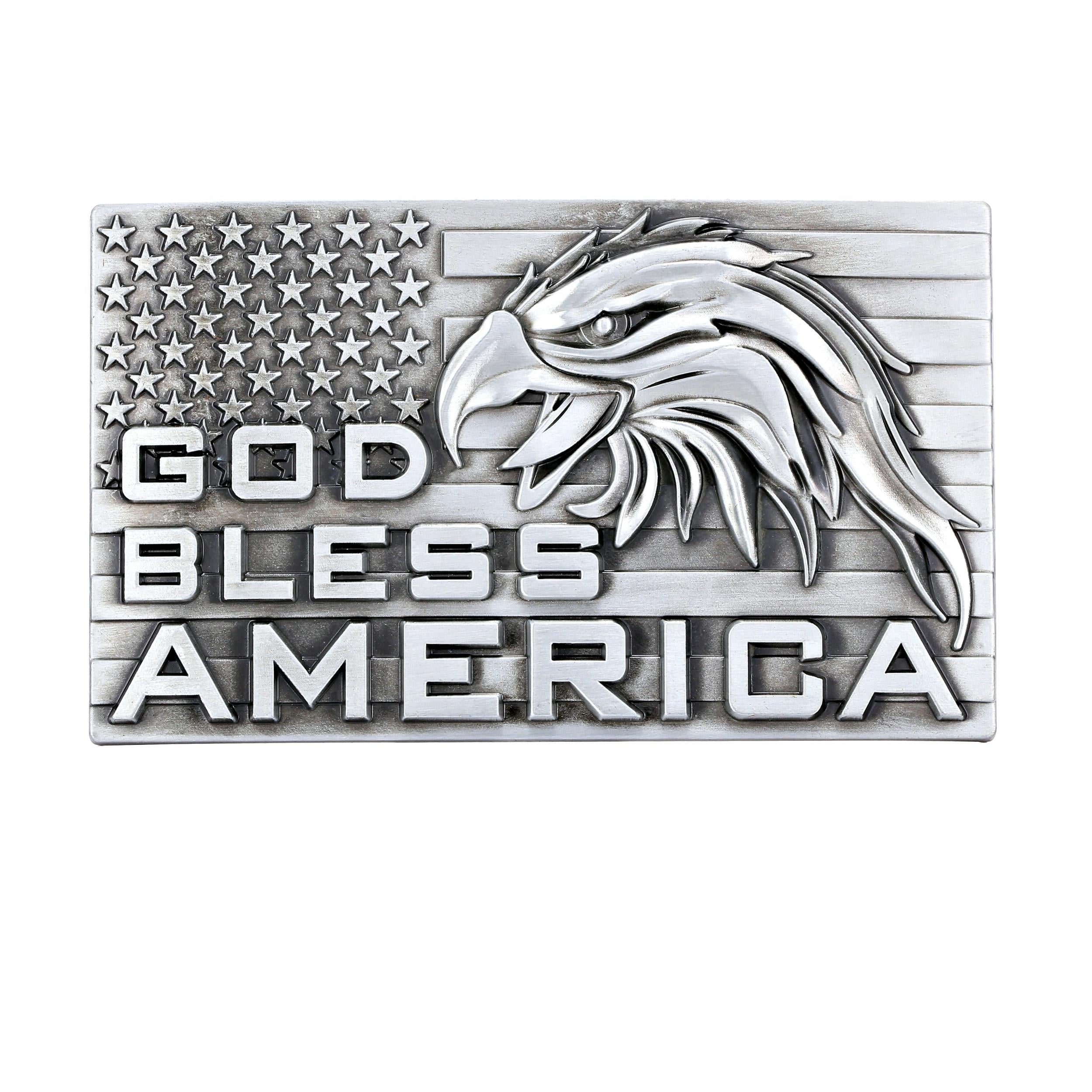 Eagle American Flag Men's Belt Buckle