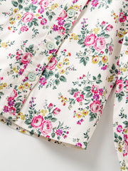 Little Girls Spring Floral Blouse Shirt Long sleeved Top Children s Casual Shirt