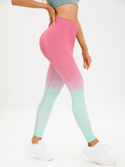 Gradient High Waist Yoga Pants Women Slimming Hip Lifting Leggings
