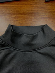 High Turtleneck Pullover Top Long Sleeves Stretch Warm Shirt Women