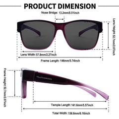 Men's Oversized Polarized Fit Over Sunglasses UV Protection