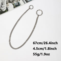 Metal Long Pants Chain Rock Punk Trousers Pants Jeans Chain Men's