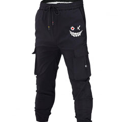 Grimace Men's Cargo Pants Drawstring Flap Pocket Joggers