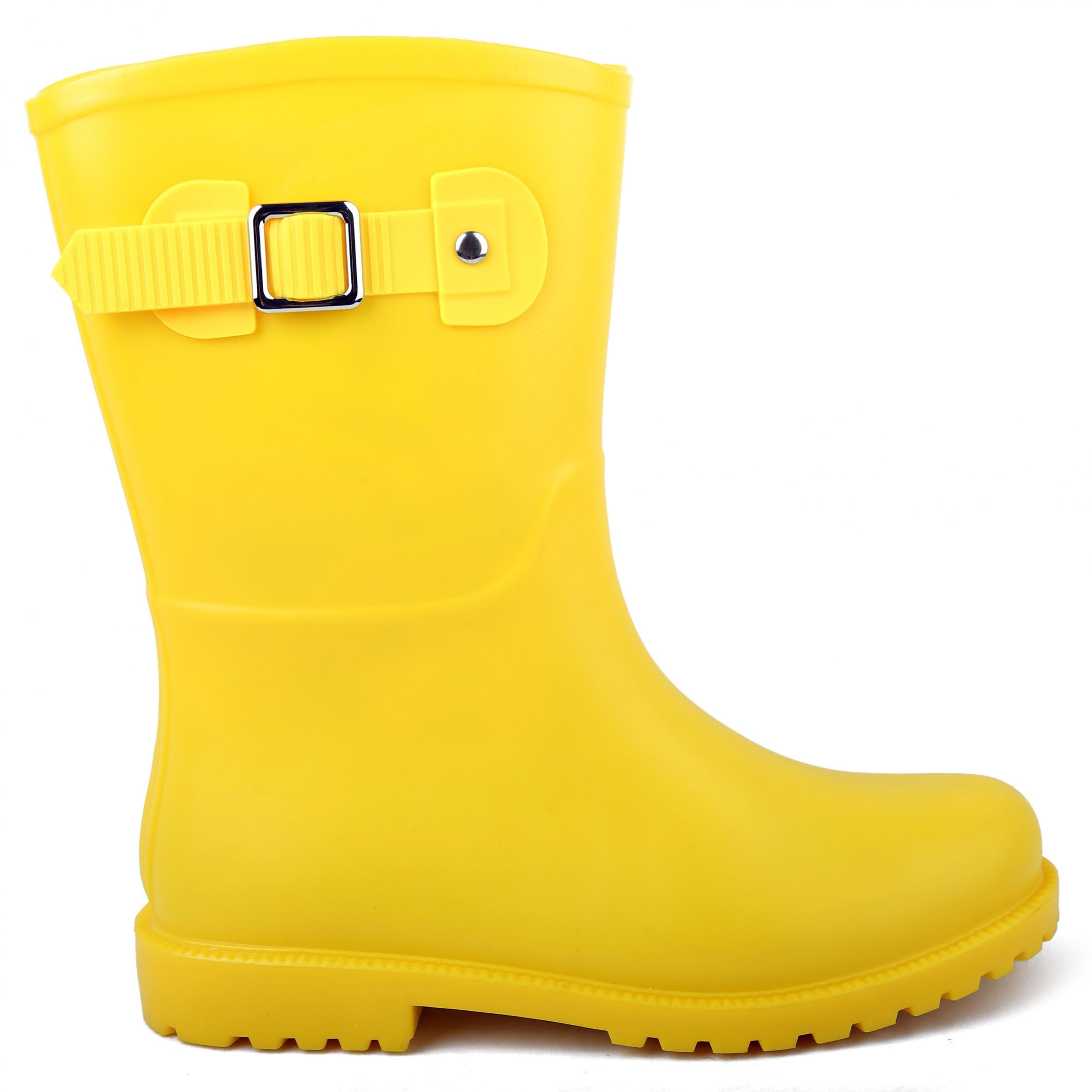 Women's Solid Waterproof Rain Boots Non-slip Outdoor Shoes