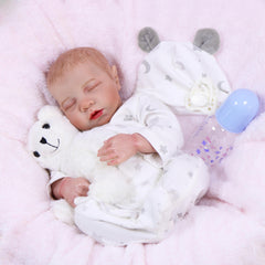 18 Inch Lifelike Baby Dolls Reborn Baby Dolls Weighted Soft Cloth Body Gift Set