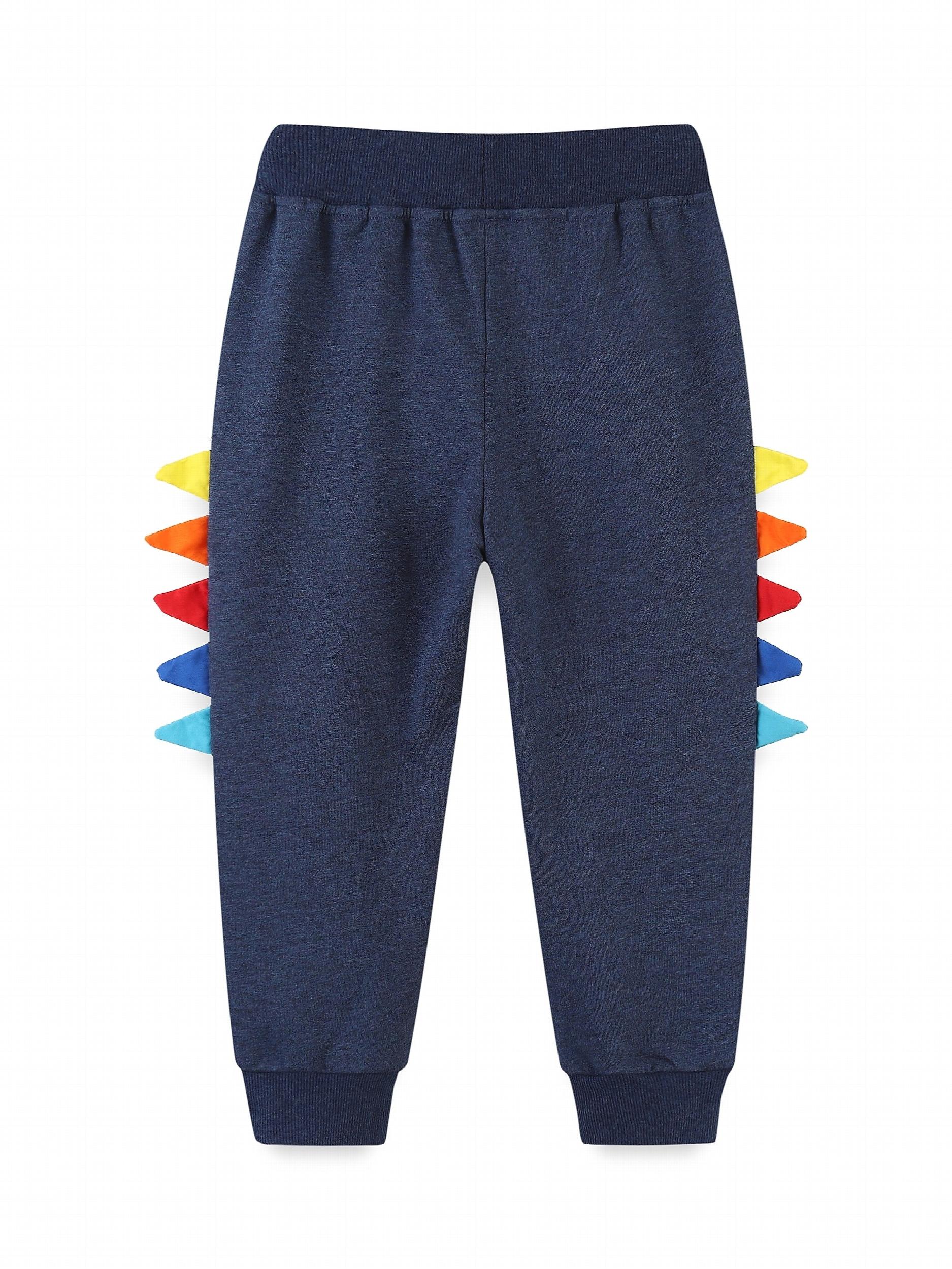 Dino Pattern Boys Active Sweatpants Jogger Sports Pants