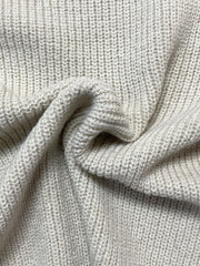 Solid Ribbed Button-Up Cardigan