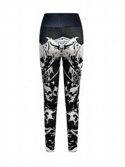 Halloween Skull High Waist Yoga Leggings