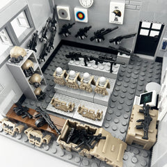 294pcs Military Building Blocks Set Creative Construction Toy for Kids Gray