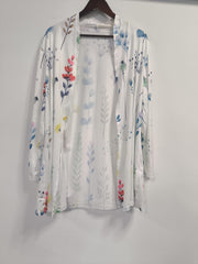 Floral Print Long Sleeve Cardigan