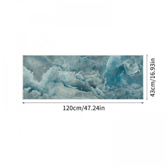 Marble Style Kitchen Rugs - Stain Resistant & Waterproof Mats