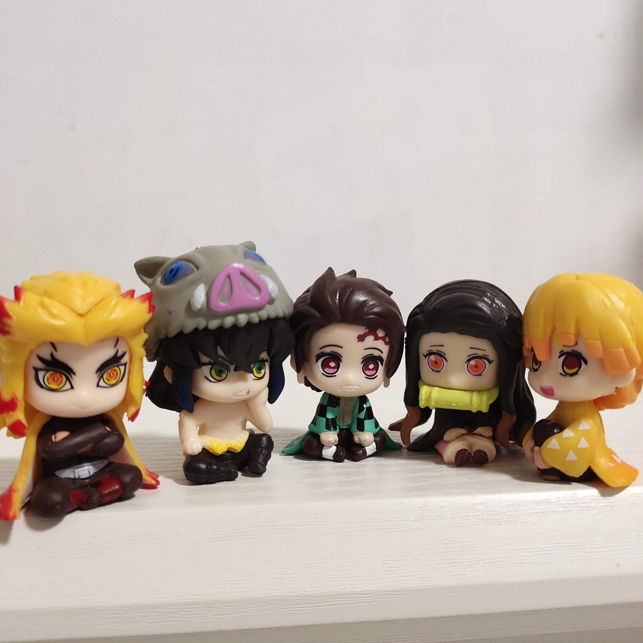 Set Of 5 Anime Figures Toys Children's Fan Series Desktop Accessories