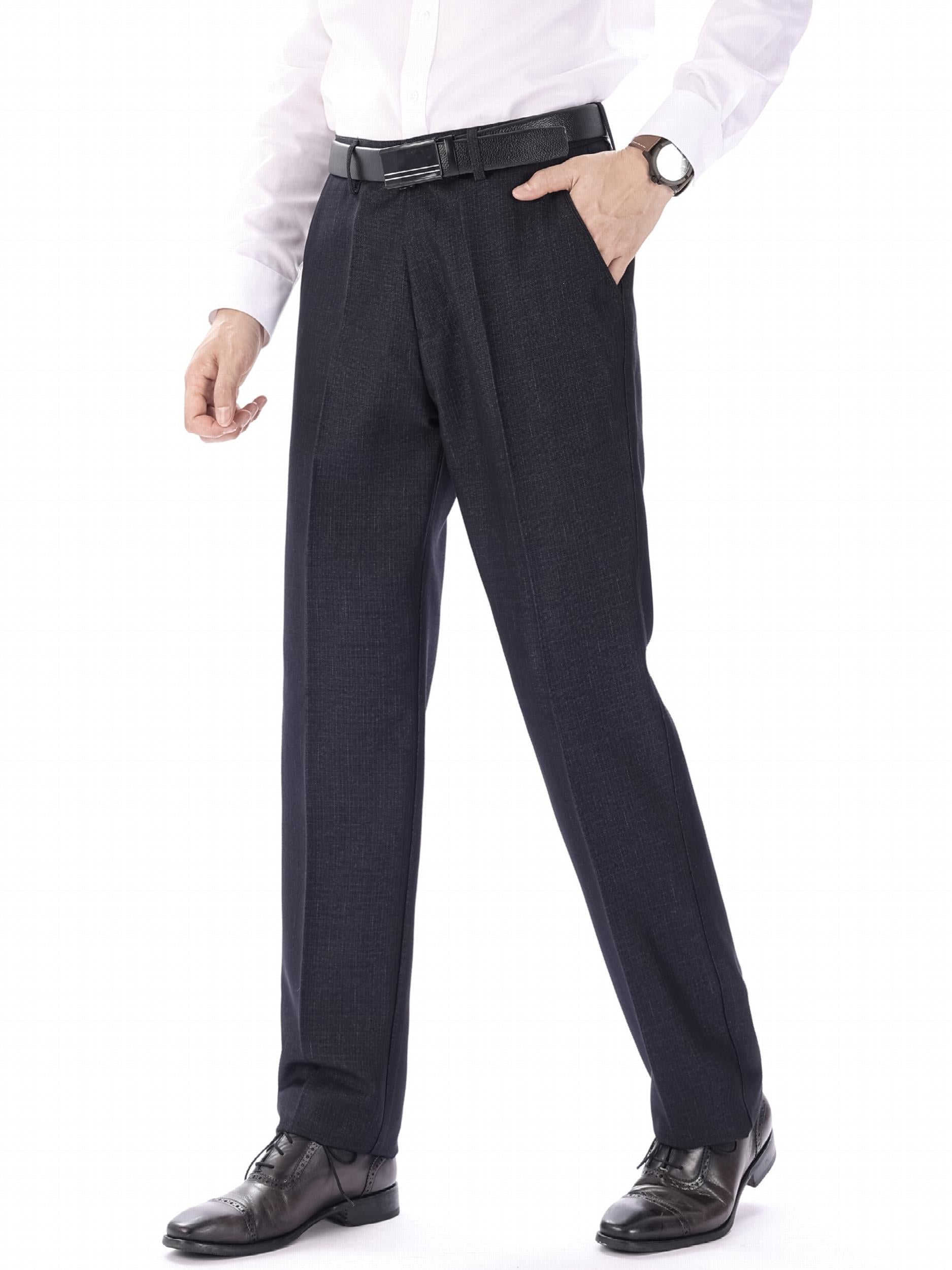 Men's Classic Straight Leg Dress Pants for Business