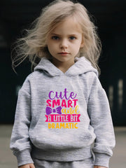 Kid's 2pcs Smart Print Long Sleeve Outfit Hoodie & Pants Set
