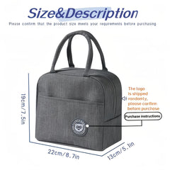 Reusable Aluminum Foil Cooler Tote Bag for Office Work School Picnic Beach