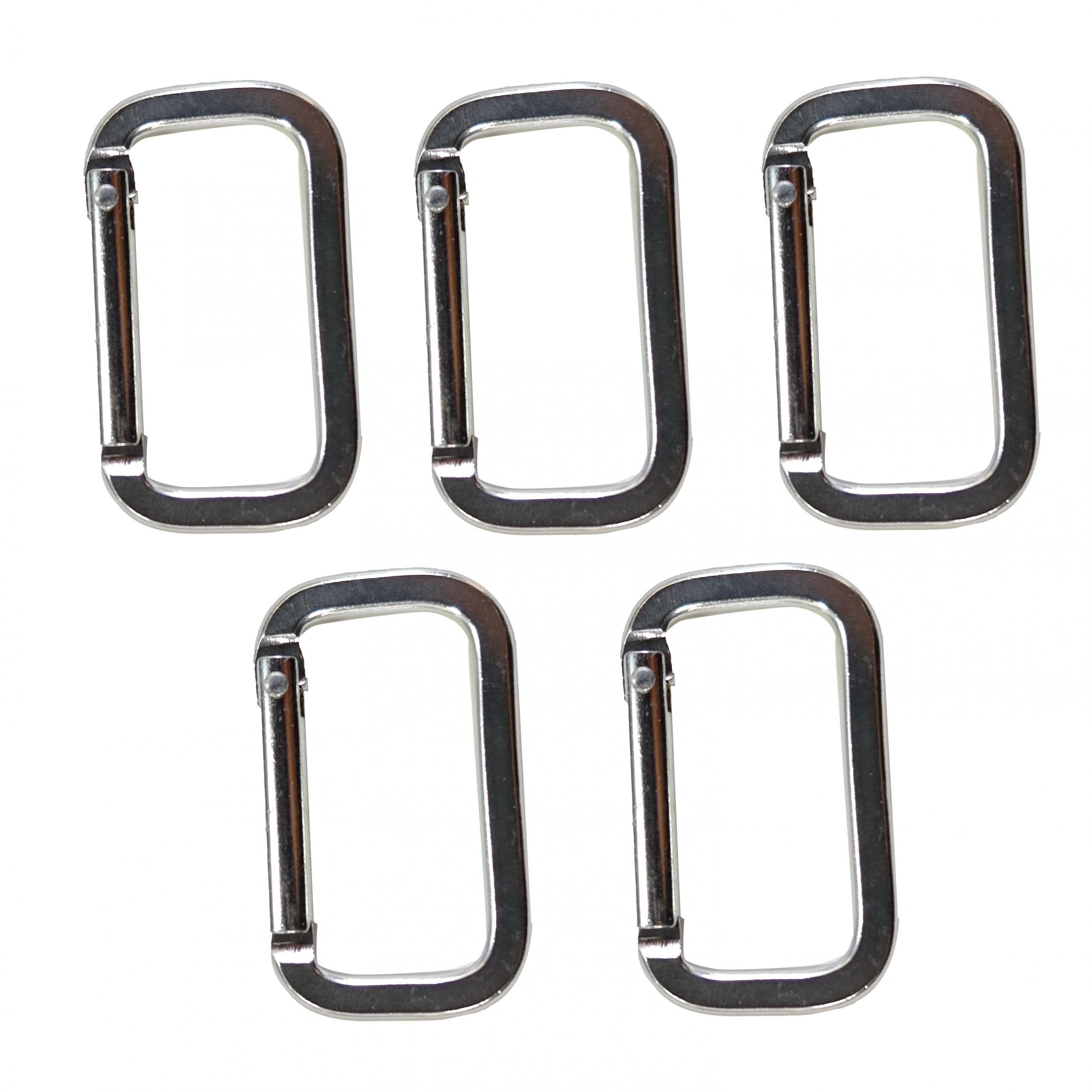 5pcs Safety Buckle for Hiking Camping Aluminum Carabiner Backpack Hanging