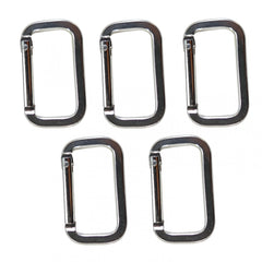 5pcs Safety Buckle for Hiking Camping Aluminum Carabiner Backpack Hanging