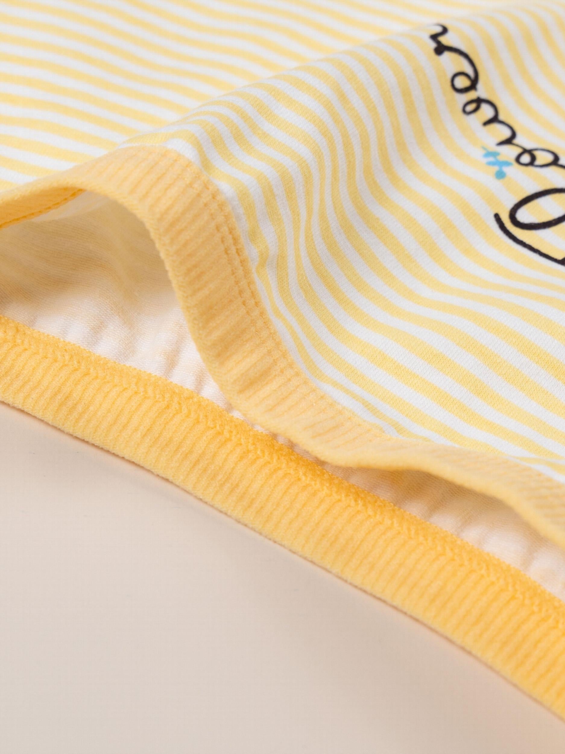 4pcs Girl's Cotton Striped Boxer Briefs for Children