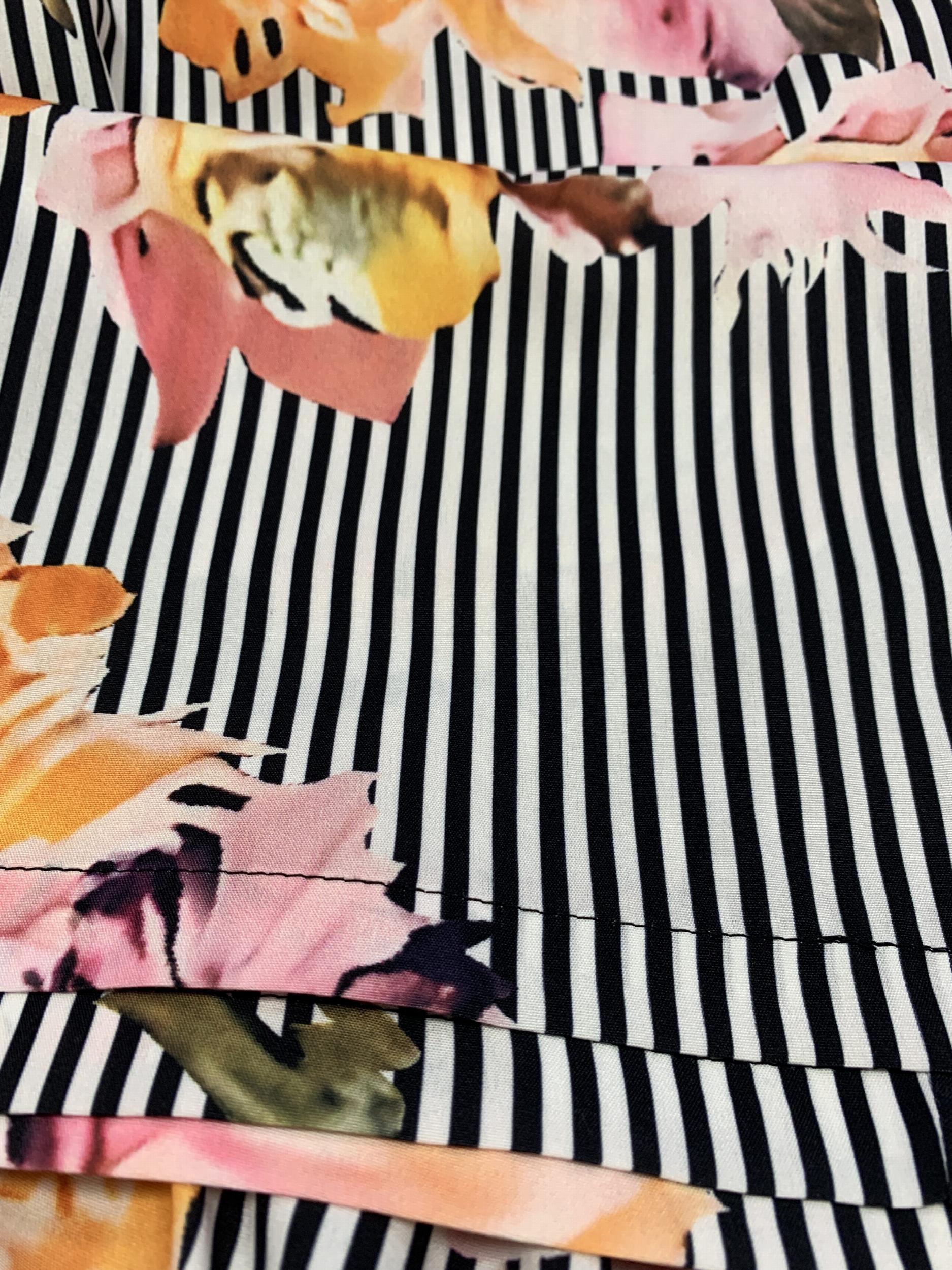 Boat Neck Top & Floral Print Pants Set