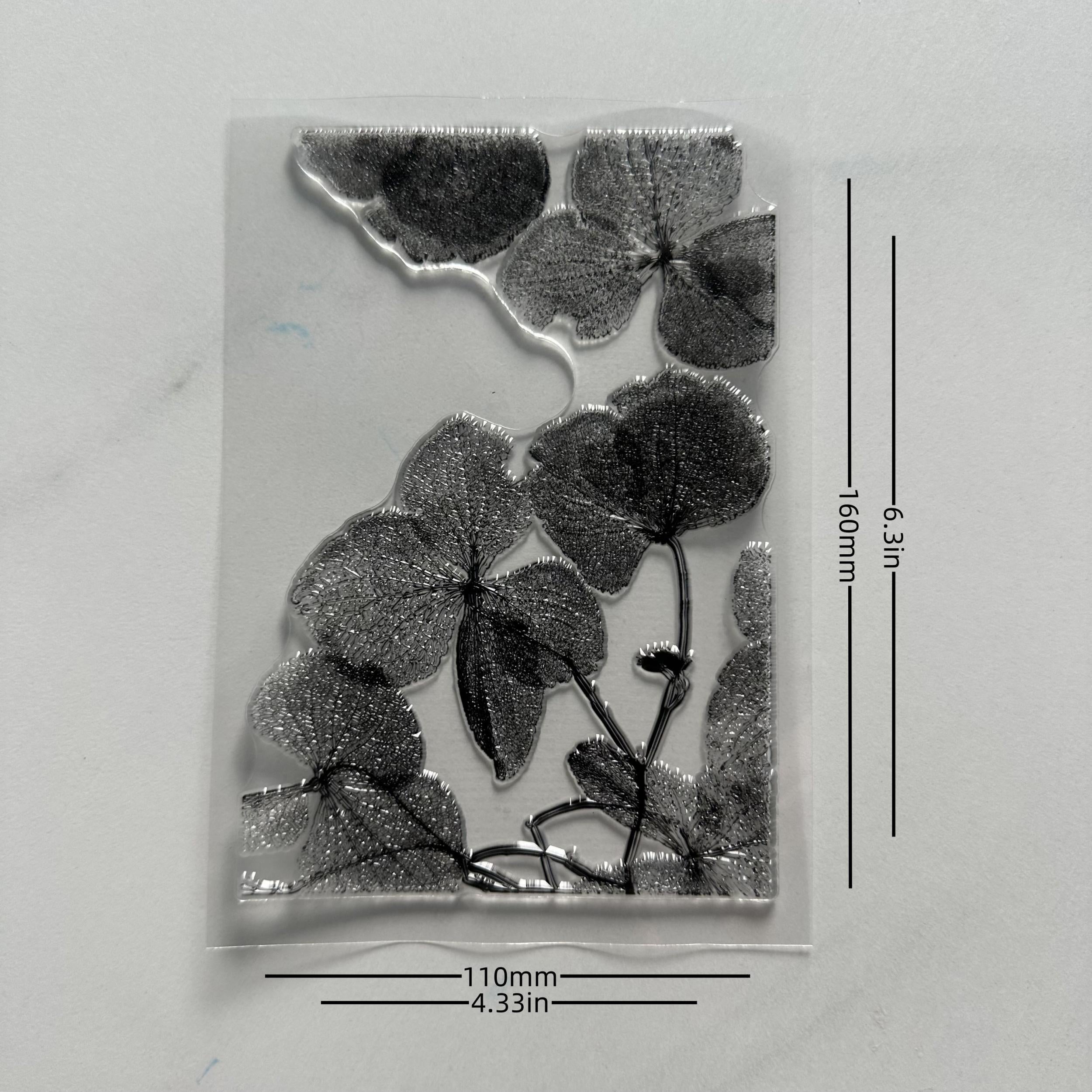 Leaf Background Clear Stamp for Scrapbooking