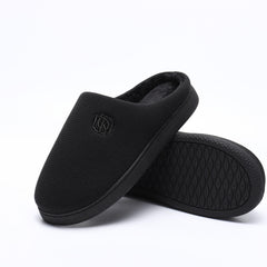 Plush Lined Slippers Soft & Warm Non Slip Memory Foam Shoes