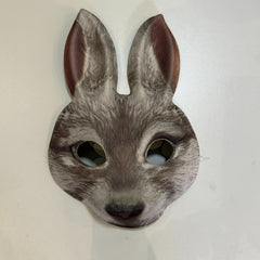 2pcs Plush Rabbit Masks for Halloween Easter Christmas Parties